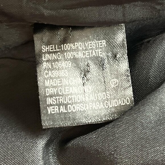 Tahari #black dressy crop #blazer women’s size 6 with 3/4sleeve - Picture 4 of 8